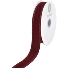 Christmas Velvet Wired Edge Ribbon, 10-yard