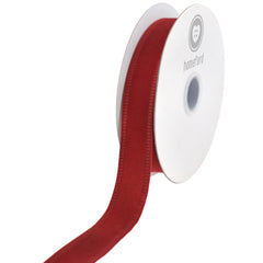 Christmas Velvet Wired Edge Ribbon, 10-yard