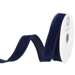 Christmas Velvet Wired Edge Ribbon, 10-yard