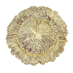 Reef Textured Plastic Charger Plate, 12-1/2-Inch, 1-Count