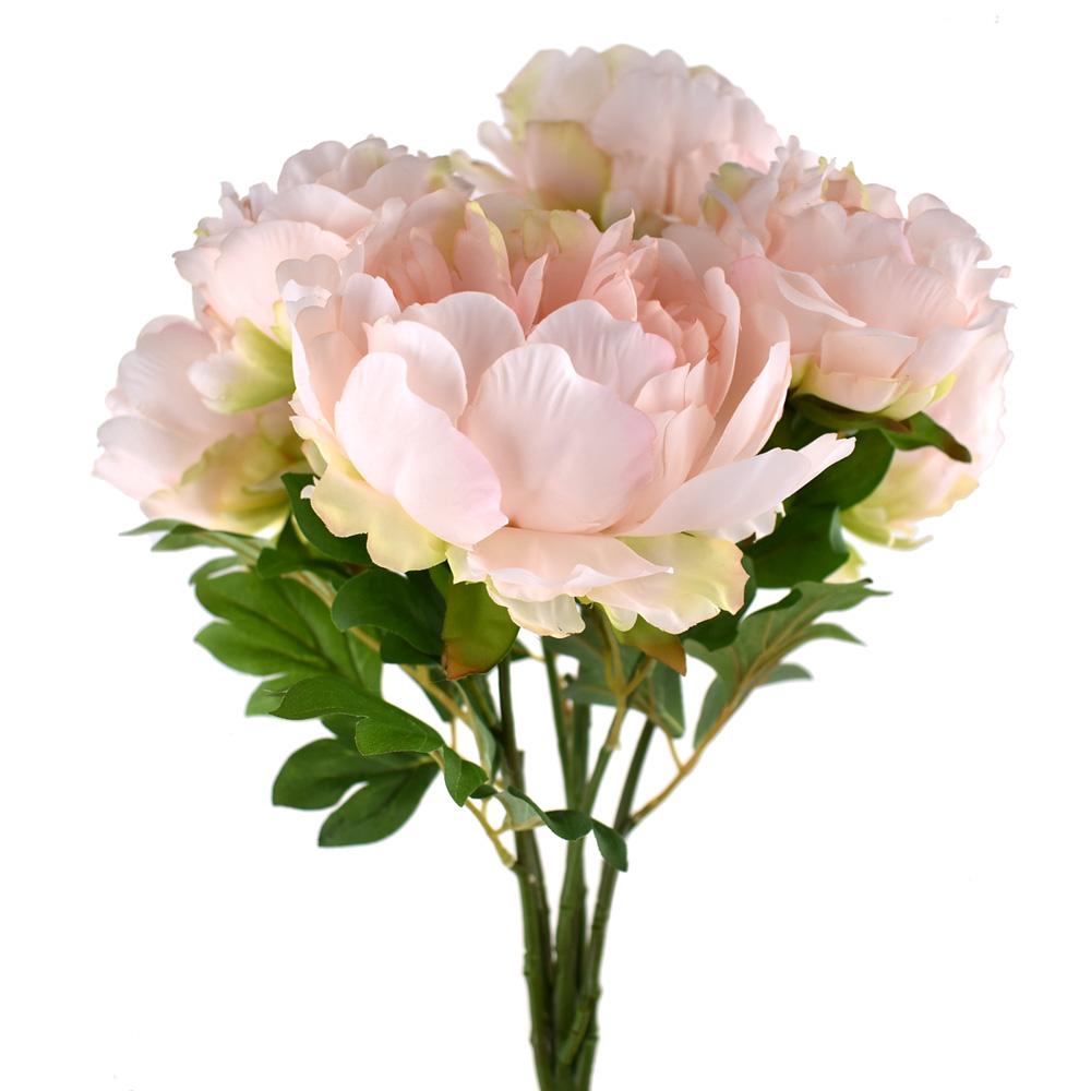 Deluxe Silk Peony Bush, 22-Inch