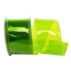Jelly Vinyl Wired Ribbon, 2-1/2-inch, 10-yard