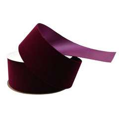 Christmas Velvet Domestic Outdoor Ribbon, 25-yard