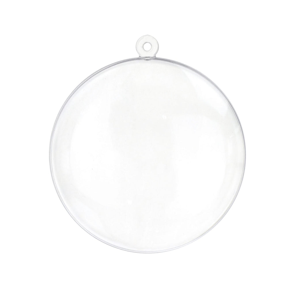 Fillable Plastic Clear Oval Ornament, 12-Count