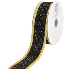 Christmas Sparkle Velvet Wired Ribbon, 10-yard
