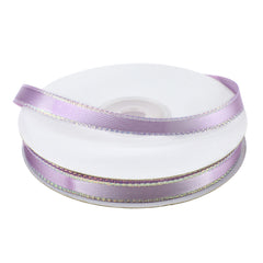 Satin Ribbon with Iridescent Edge, 3/8-inch, 25-yard