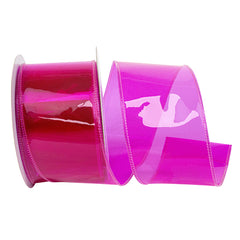 Jelly Vinyl Wired Ribbon, 2-1/2-inch, 10-yard