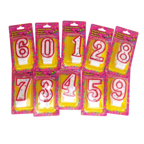 Singing Birthday Candle Number, 2-1/2-Inch