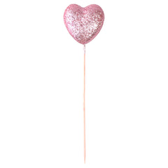 Valentine's Foam Glitter Heart Picks