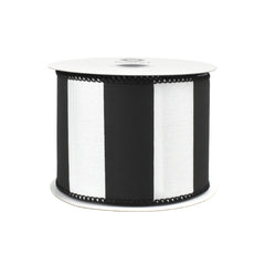 Classic Wide Horizontal Stripes Wired Ribbon, 10-yard