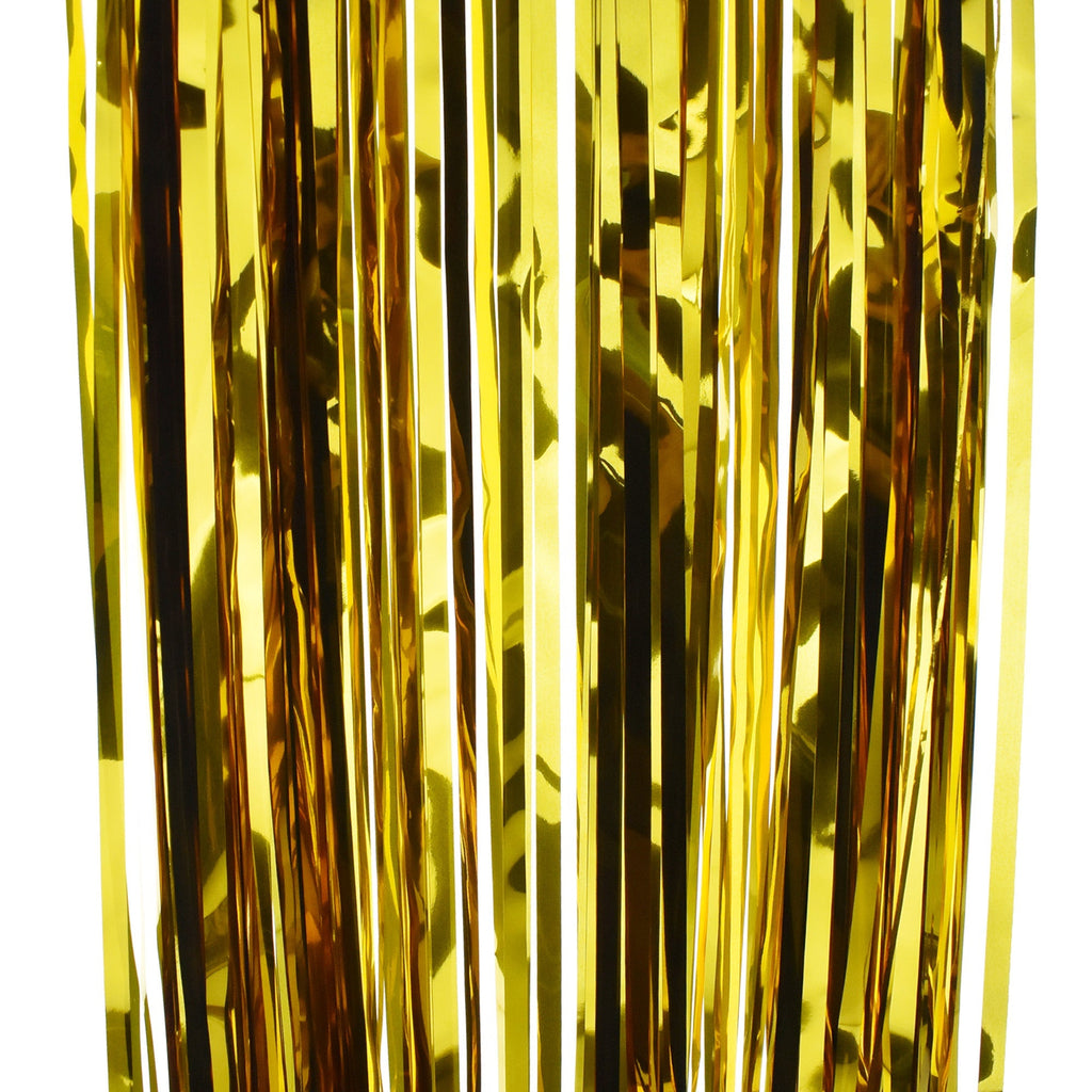 Metallic Foil Fringe Party Backdrop, 40-Inch, 10-Feet
