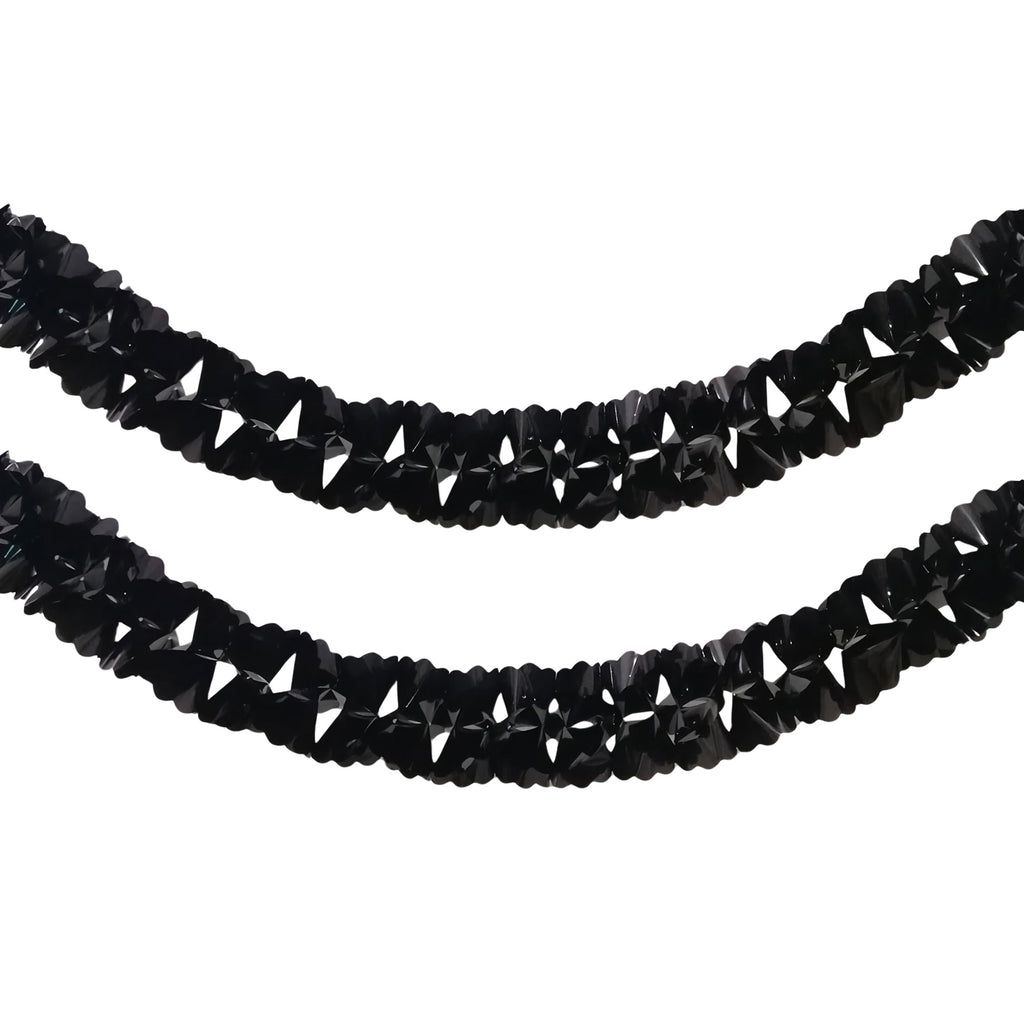 Metallic Floral Foil Garland, 6-1/4-Inch, 12-Feet