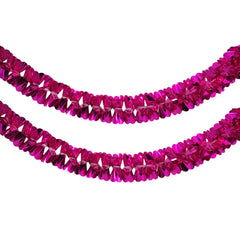 Metallic Floral Foil Garland, 6-1/4-Inch, 12-Feet