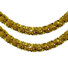 Metallic Floral Foil Garland, 6-1/4-Inch, 12-Feet