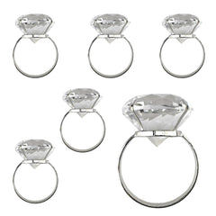 Acrylic Diamond Napkin Holder Ring, 1-1/2-inch