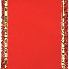 Christmas Velvet Victorian Edge Wired Ribbon, 10-yard