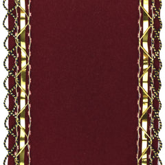 Christmas Velvet Victorian Edge Wired Ribbon, 10-yard