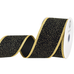 Christmas Sparkle Velvet Wired Ribbon, 10-yard