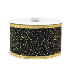 Christmas Sparkle Velvet Wired Ribbon, 10-yard