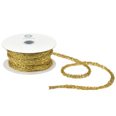 Christmas Metallic Chain Link Tubing Ribbon, 10-yard