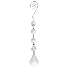 Acrylic Chandelier Crystals, Filigree Link, 6-inch