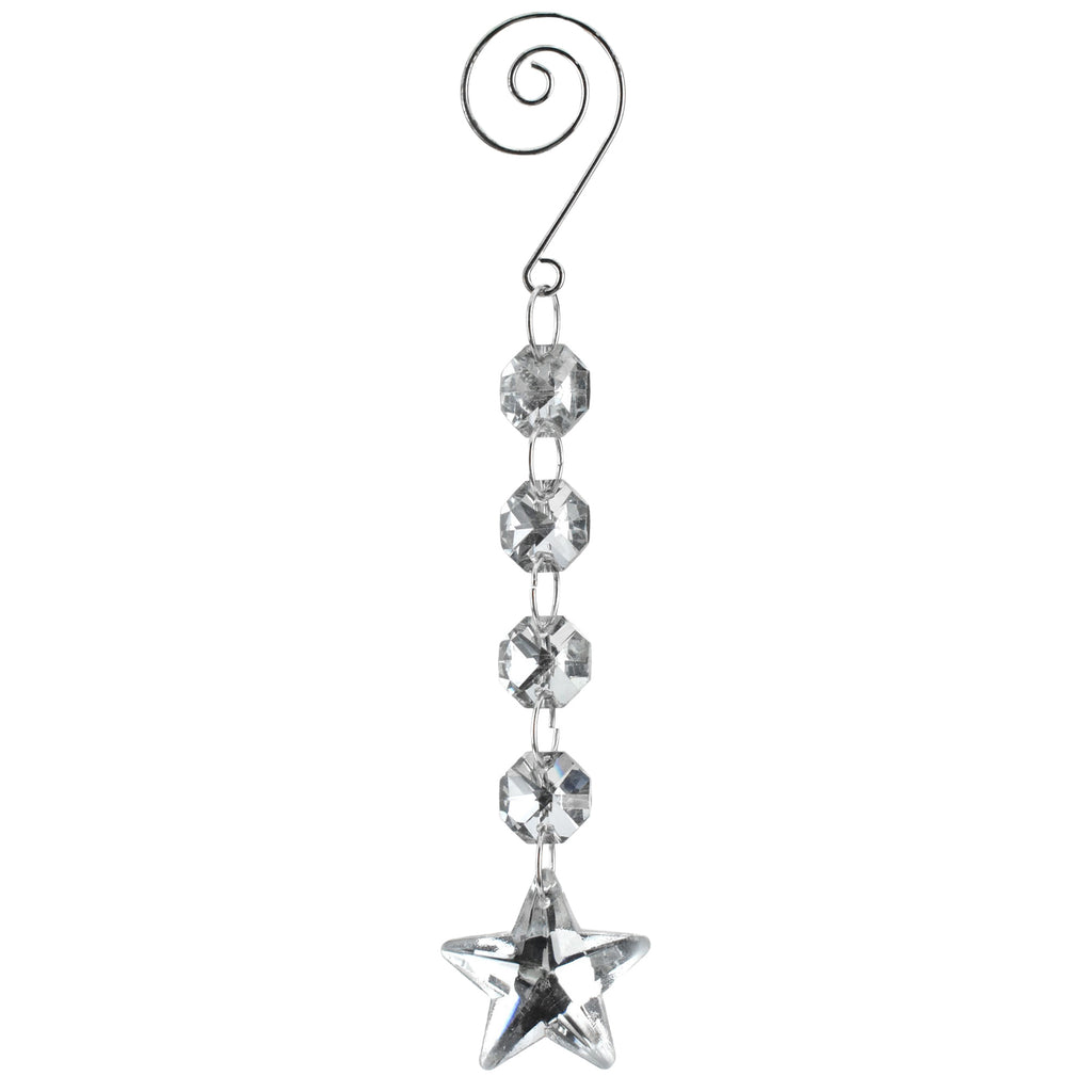 Acrylic Chandelier Crystals, Star Link, 6-inch