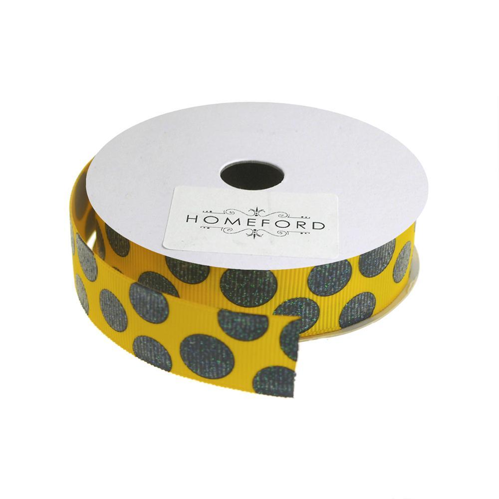 Sugar Dots Grosgrain Ribbon, 7/8-Inch, 4 Yards