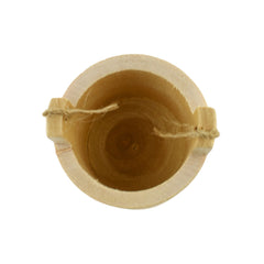 Wooden Craft Well Bucket Miniatures with Jute Handle