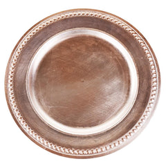 Beaded Trim Charger Plate, 14-Inch, 1-Count