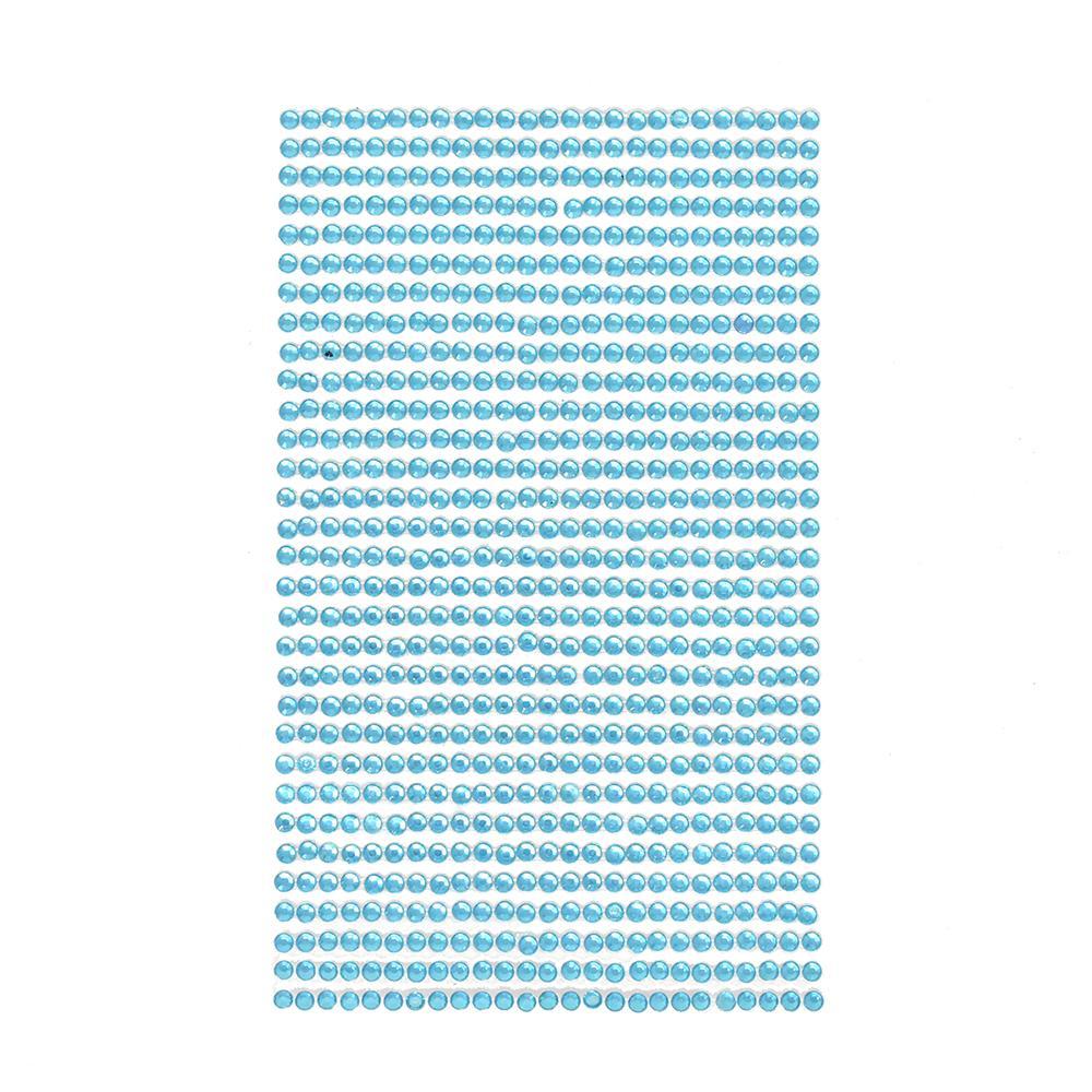 Round Adhesive Diamond Gem Stickers, 3mm