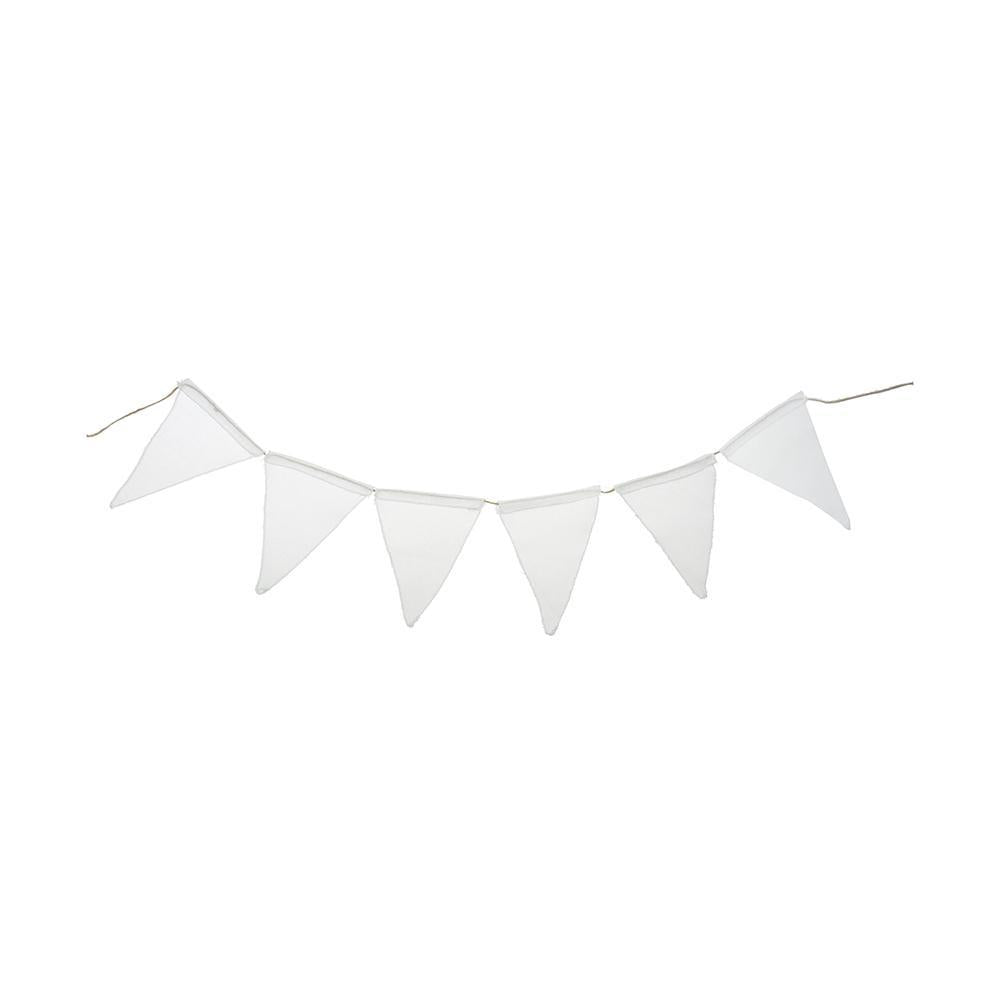 Faux Jute Triangle Banner, 6-Inch x 8-Inch, 6-Count