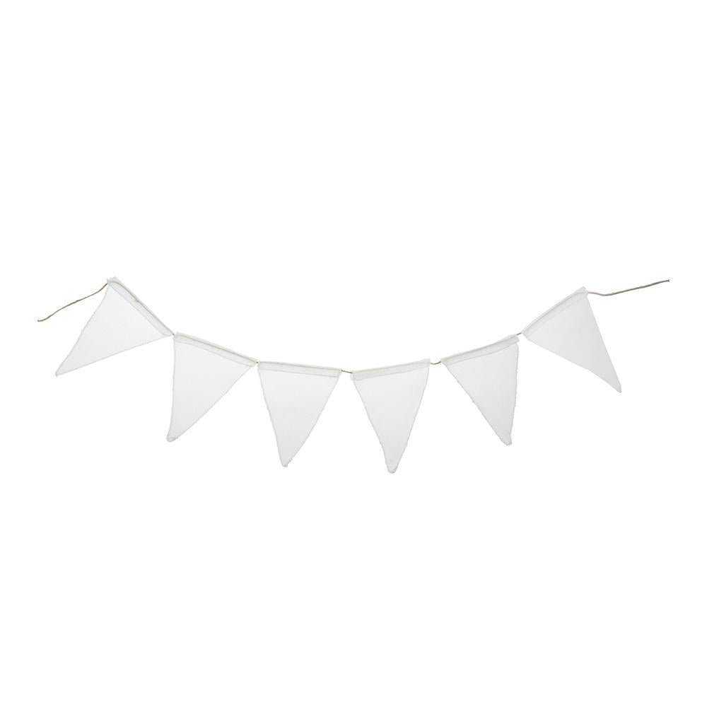 Faux Jute Triangle Banner, 8-Inch x 10-Inch, 6-Count