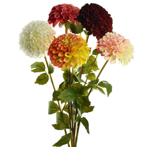 Artificial Fully Blossomed Dahlia Pick, 31-1/2-Inch