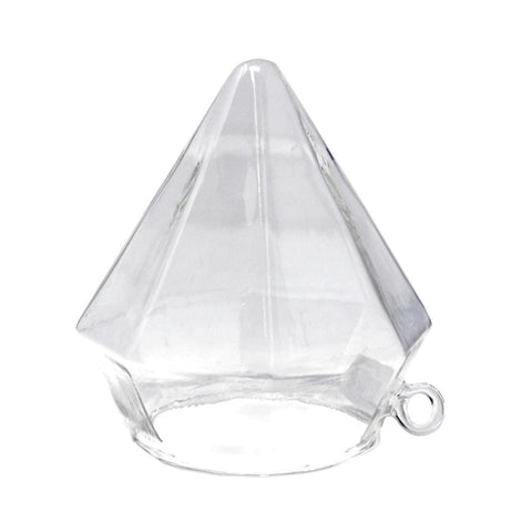 Clear Acrylic Geometric Hanging Terrarium, 5-1/2-Inch