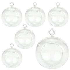 Round Glass Terrarium Air Plant Home Decor, 3-inch