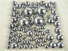 Assorted Plastic Pearl Beads, 14mm, 20mm, 30mm, 84-Piece