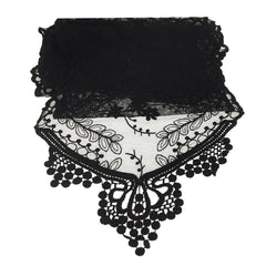 Floral Lace Table Runner, 12-inch, 6-feet