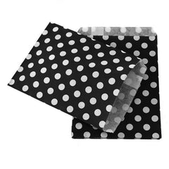 Large Polka Dots Paper Treat Bags, 7-Inch, 25-Piece
