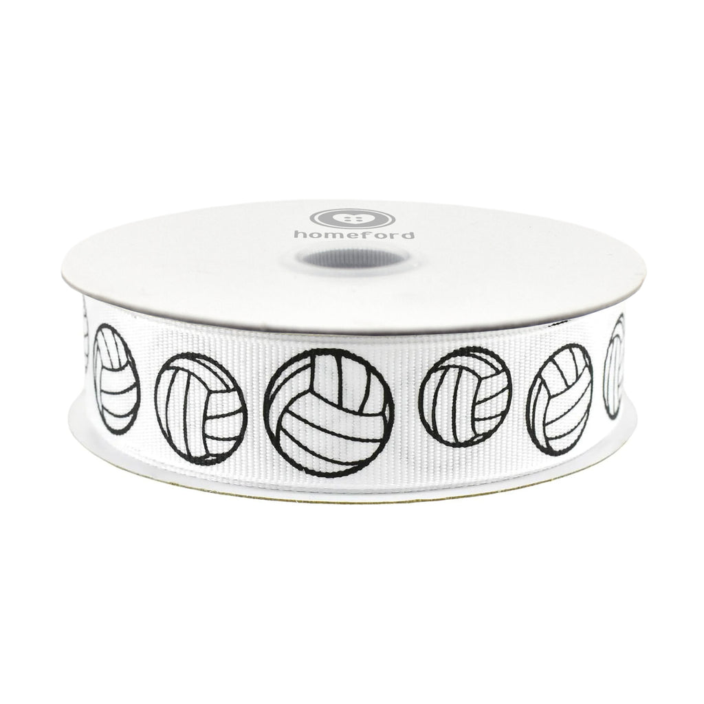 Volleyball Sports Grosgrain Ribbon, 7/8-inch