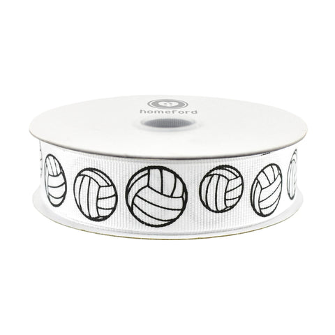 Volleyball Sports Grosgrain Ribbon, 7/8-inch