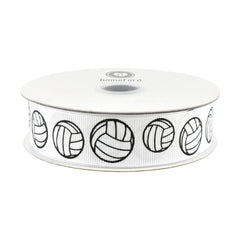 Volleyball Sports Grosgrain Ribbon, 7/8-inch