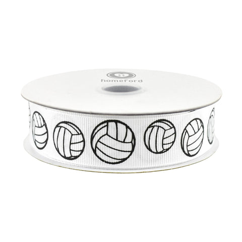 Volleyball Sports Grosgrain Ribbon, 7/8-inch