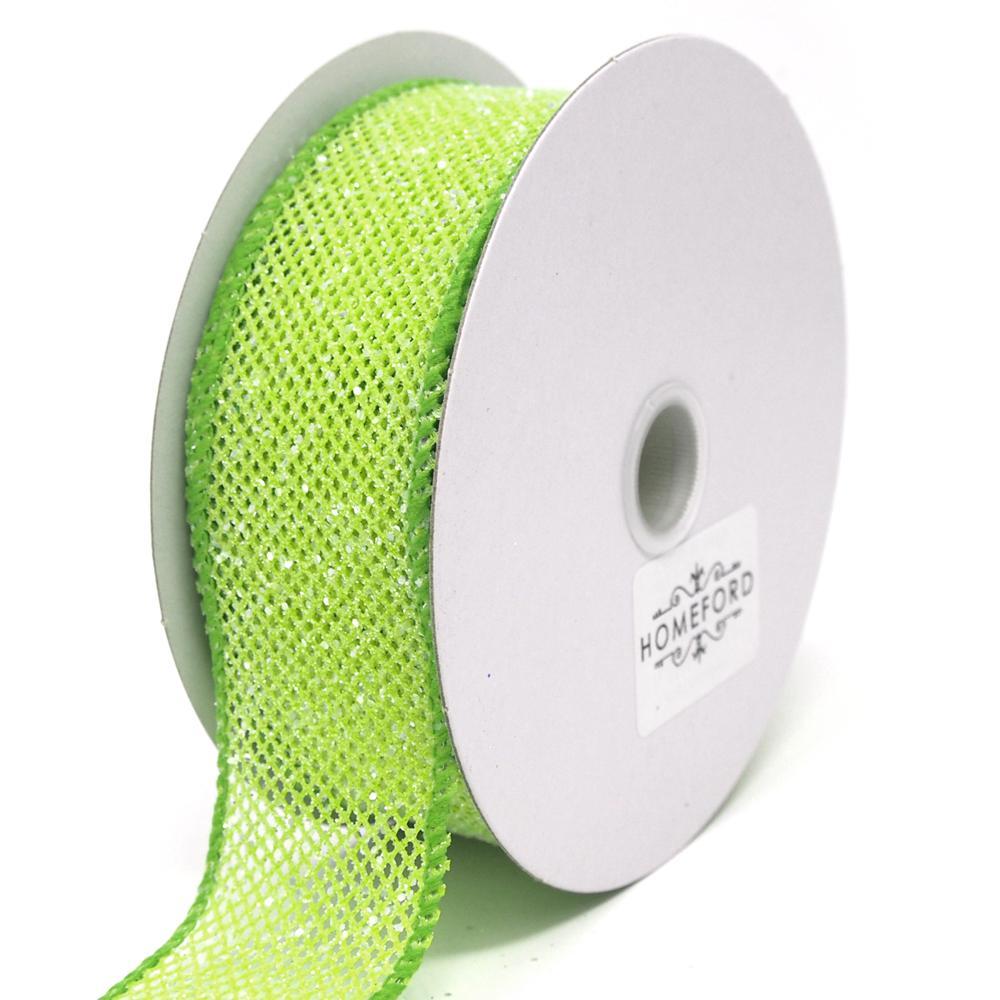 Frosted Net Wired Ribbon, 10 Yards