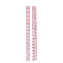 Rhinestone Flowers Sticker Strips, 11-3/4-Inch, 2-Count