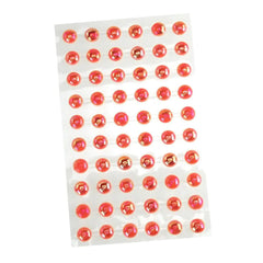 Self Adhesive Round Plastic Pearls, 10mm, 60-count