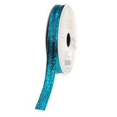 Solid Metallic Holiday Christmas Wired Ribbon, 3/8-Inch, 10 Yards