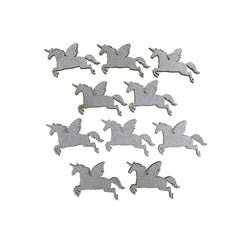 Unicorn Glitter Wood Favors, 2-1/4-Inch