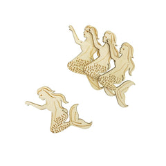 Laser-Cut Wood Shapes, 2-inch, 12-count, Natural