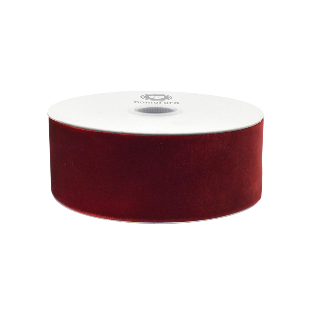 Woven Vintage Velvet Christmas Ribbon, 10-yard