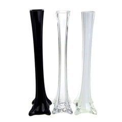 Tall Eiffel Tower Glass Vase Centerpiece, 12-inch